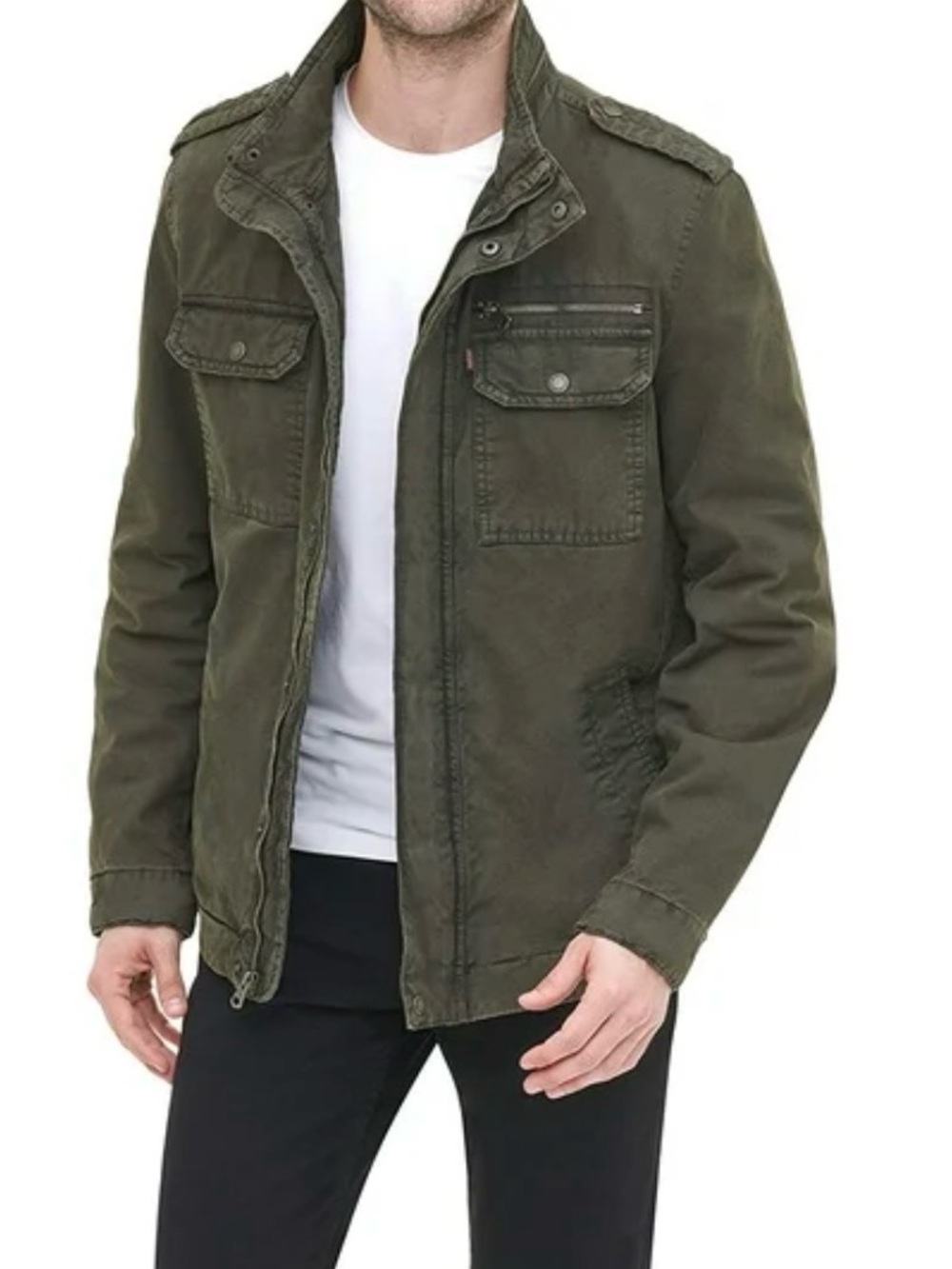 Levi Straus & Co Men's Olive Field Jacket